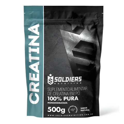 Creatina Monohidratada 500g Soldiers Nutrition 100% Pura Importada