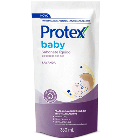 Refil Sabonete Líquido Protex Baby Lavanda 380ml