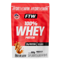 Refil Whey Protein 100% Concentrado Sabor Doce de Leite 900g FTW