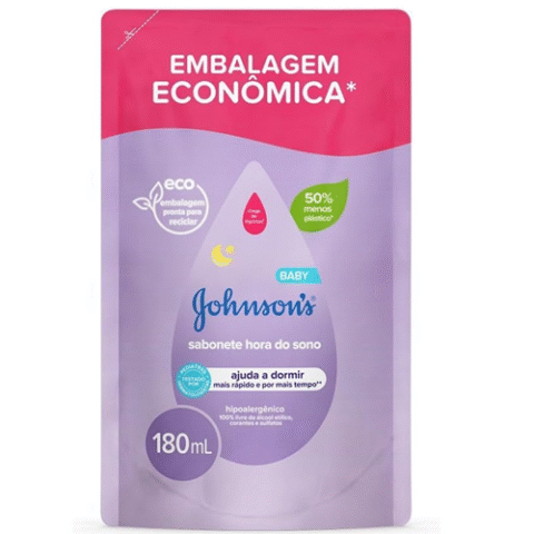 Sabonete Líquido Relaxante Refil Johnson’s Baby Hora Do Sono 180ml