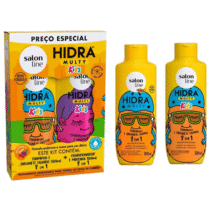 Salon Line Kit Shampoo e Condicionador Infantil Hidra Multy Todos os Tipos de Cabelos 300ml cada