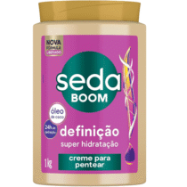Seda Creme Para Pentear Boom Definição 1Kg Seda Creme Para Pentear Boom Definição 1Kg