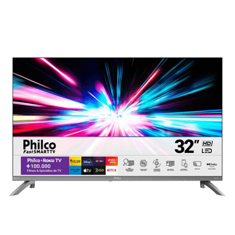 Smart TV Philco 32″ P32CRA HD LED Dolby Audio Roku TV