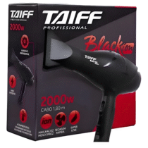 Taiff Black Ion Secador De Cabelo Profissional 2000w Preto