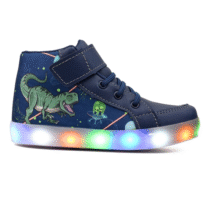 Tênis Infantil LED Dinossauro Velcro