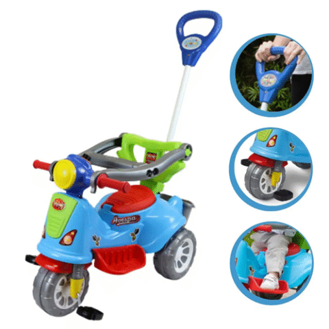 Triciclo Infantil Pedal Avespa Maral Azul