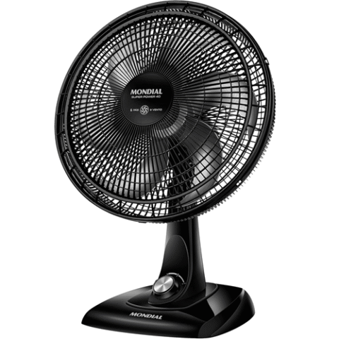 Ventilador de Mesa 40cm Super Power Mondial 140W Preto/Prata VSP-40-B