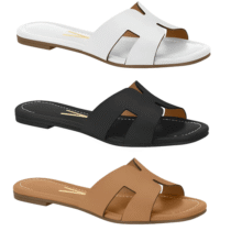 Vizzano Sandália Rasteirinha Brilho Conforto
