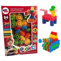 Blocos de Montar Plakt com 84 Peças
