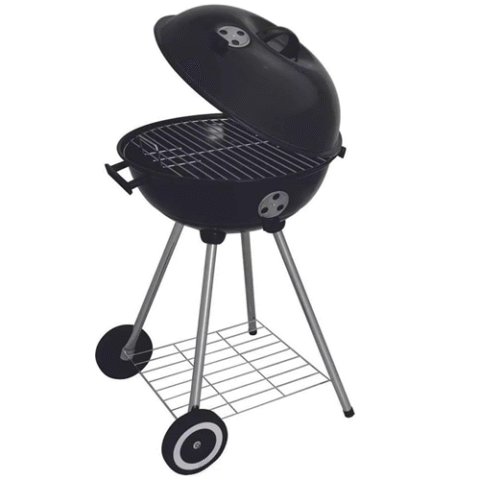 Churrasqueira Esmaltada a Bafo Guarapari 46cm Mor