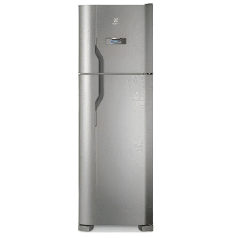 Geladeira Electrolux Frost Free 371L Turbo Congelamento Duplex Inox 127v
