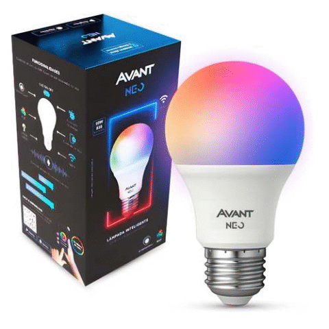 Lampada Bulbo LED RGB Smart Inteligente Wi-Fi Avant Neo