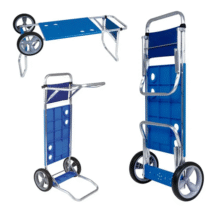 Mor Carrinho de Praia em Alumínio Azul