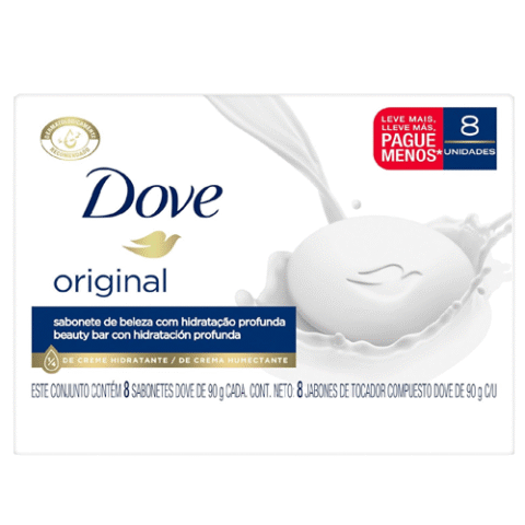 Pack 8 Unidades Dove Sabonete Em Barra 90g