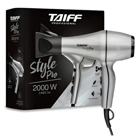 Secador De Cabelos Taiff Style Pro 2000w Prata